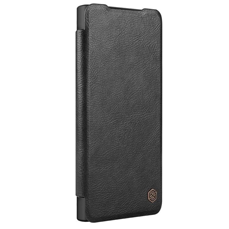 CaseBuddy Australia Qin Black / for SM S24Ultra NILLKIN Galaxy S24 Ultra Vegan Flip Leather Card Slot Cover