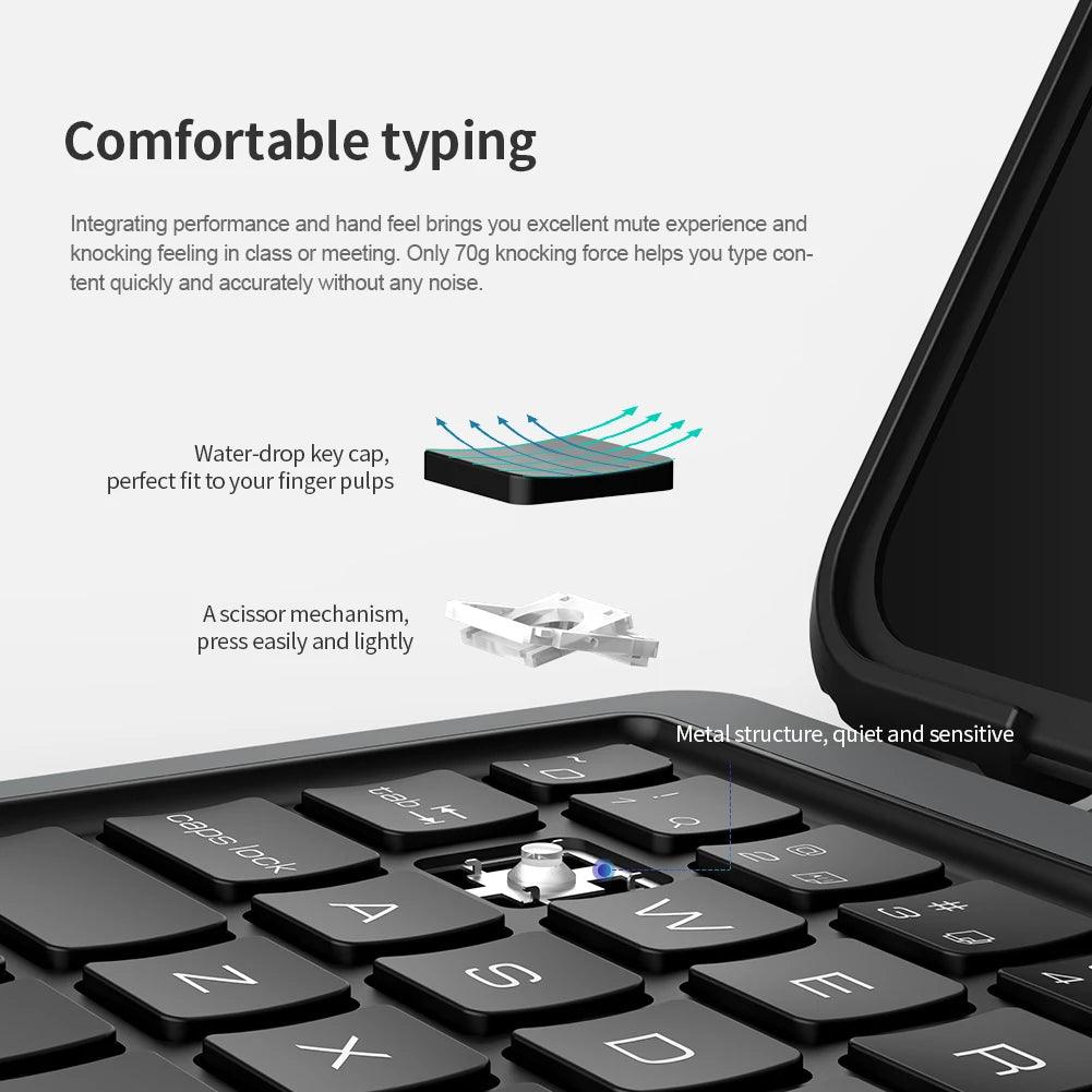 NILLKIN Magic Keyboard iPad Air 13 11 2024 Bluetooth Case - CaseBuddy Australia