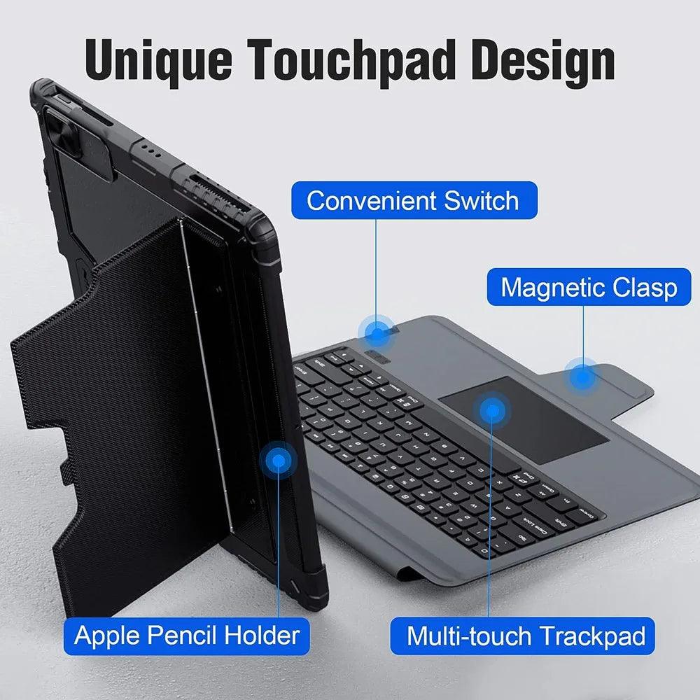 NILLKIN Magic Keyboard iPad Air 13 11 2024 Bluetooth Case - CaseBuddy Australia