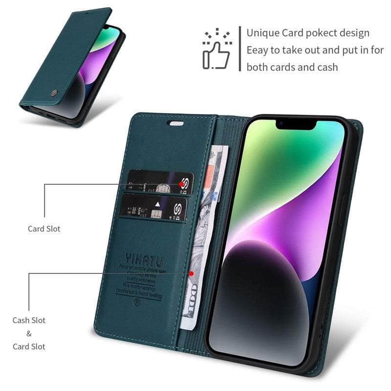 Casebuddy Samsung Galaxy A14 Flip Vegan Leather Case