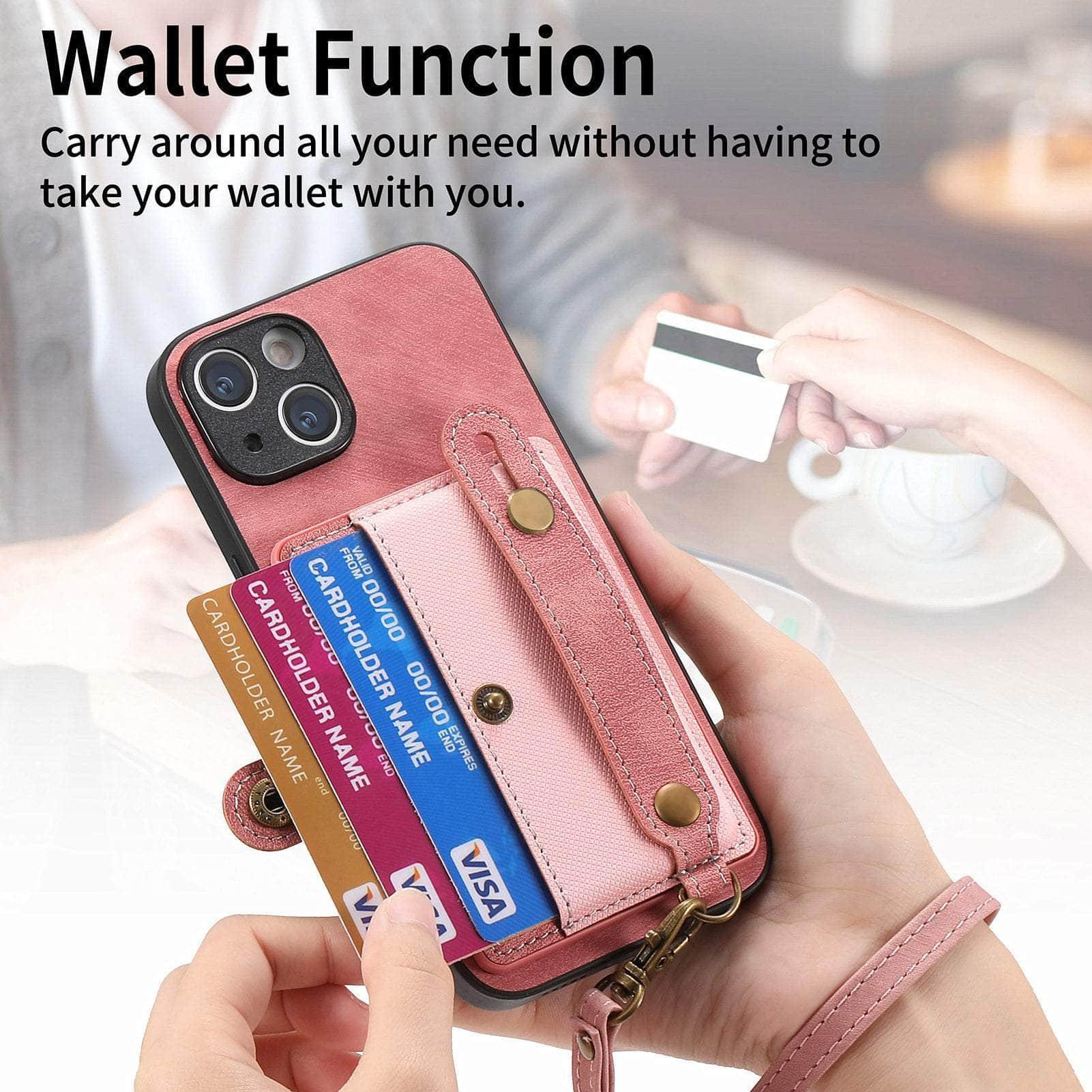 Casebuddy Vegan Leather iPhone 15 Pro Max Wallet Case