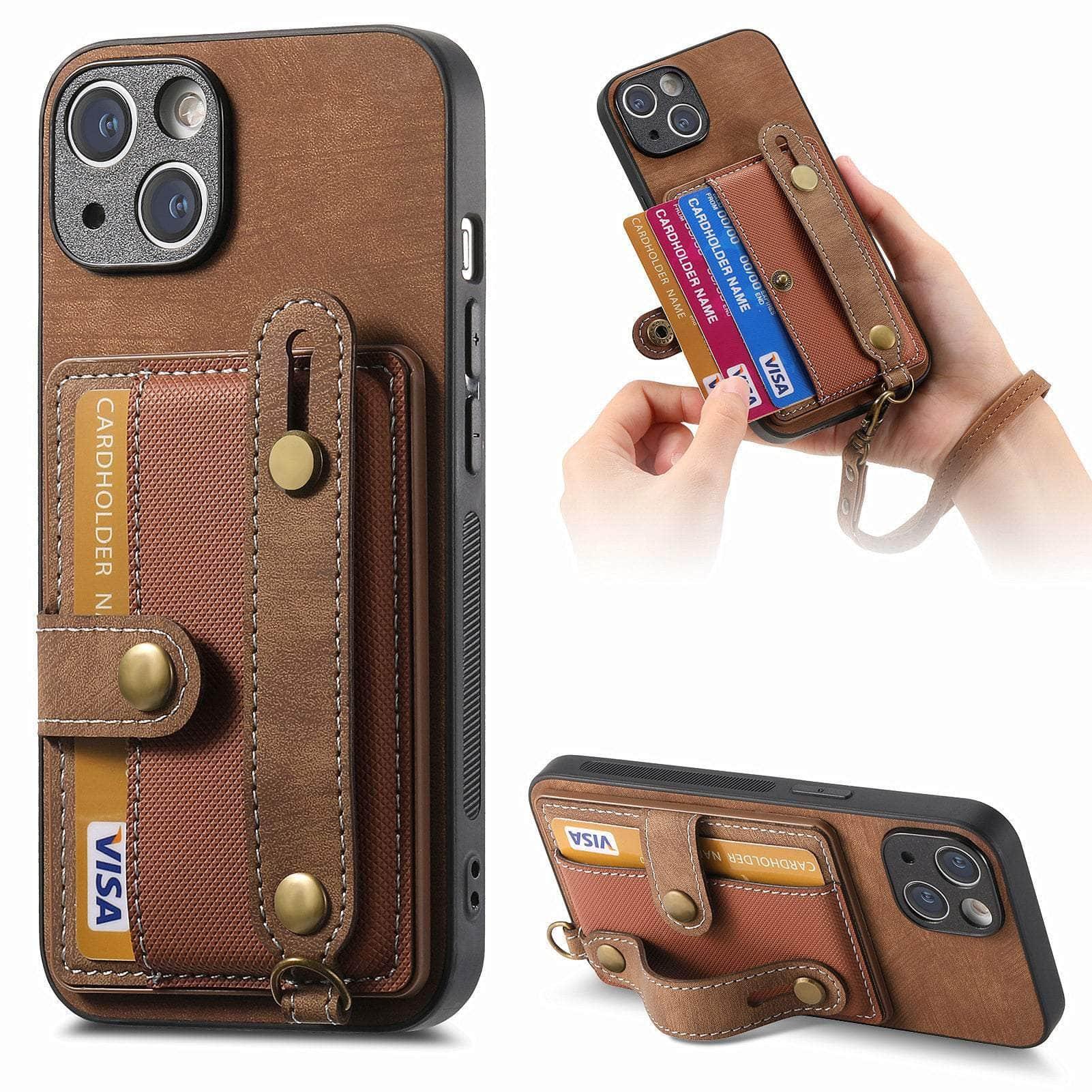 Casebuddy Vegan Leather iPhone 15 Pro Wallet Case