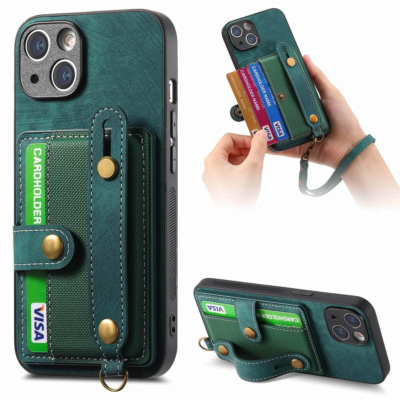 Casebuddy Vegan Leather iPhone 15 Pro Wallet Case