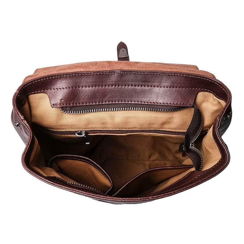 Casebuddy Vintage Full Grain Genuine Leather Backpack