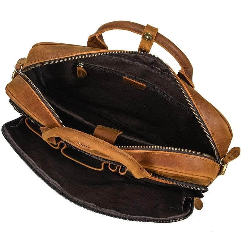 Vintage Genuine Leather 14'' Laptop Messenger Bag