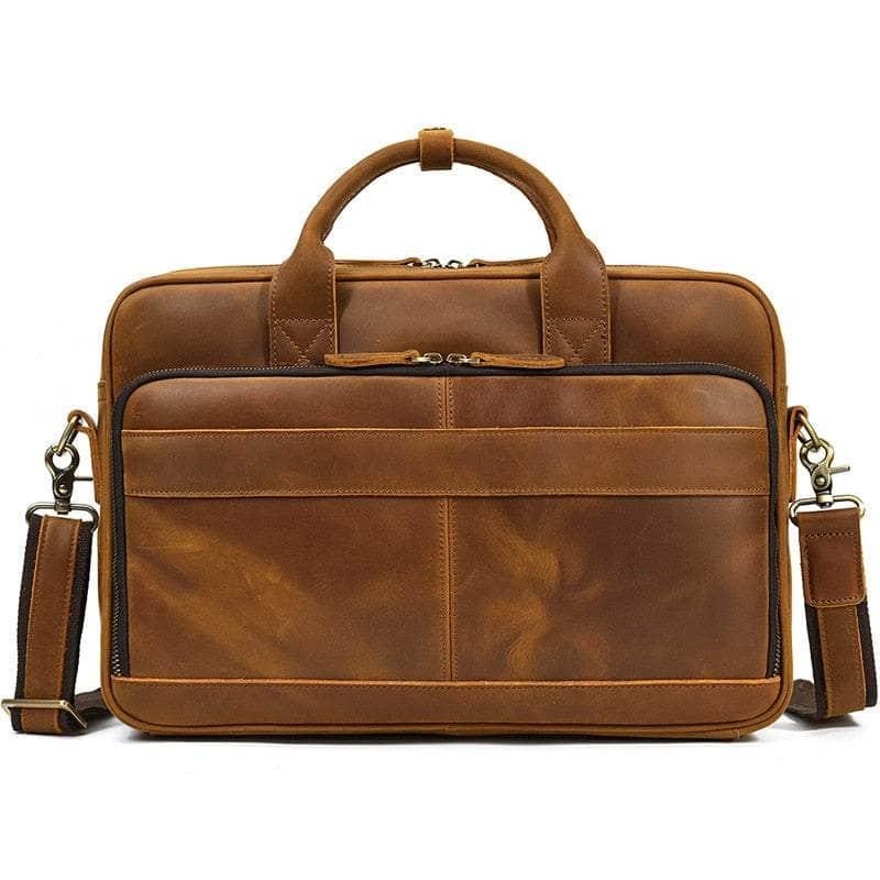 Vintage Genuine Leather 14'' Laptop Messenger Bag