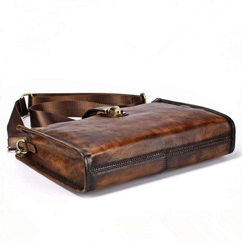 Vintage Genuine Leather Office Men Briefcase