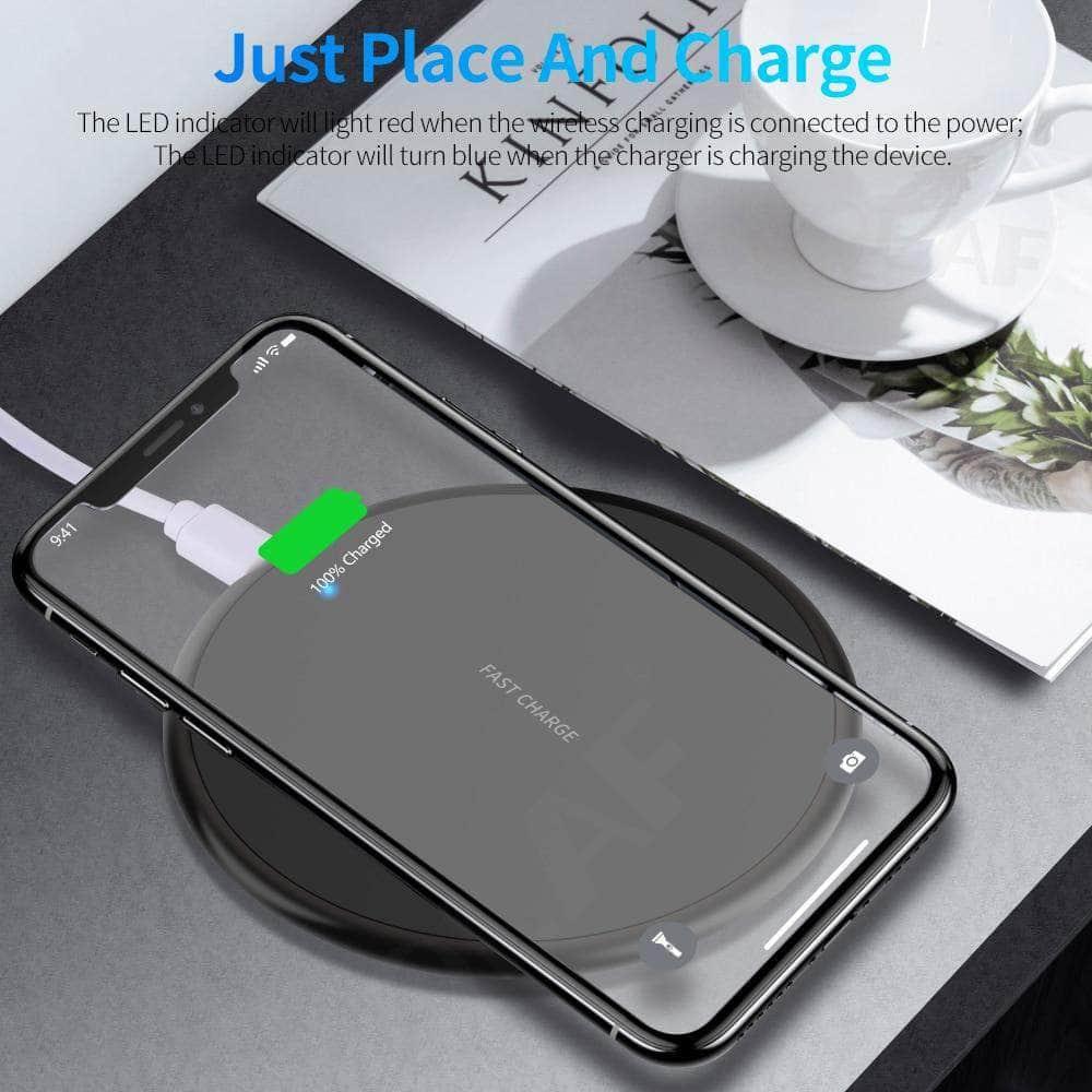 10W Fast Wireless Charger Apple Samsung Huawei - CaseBuddy