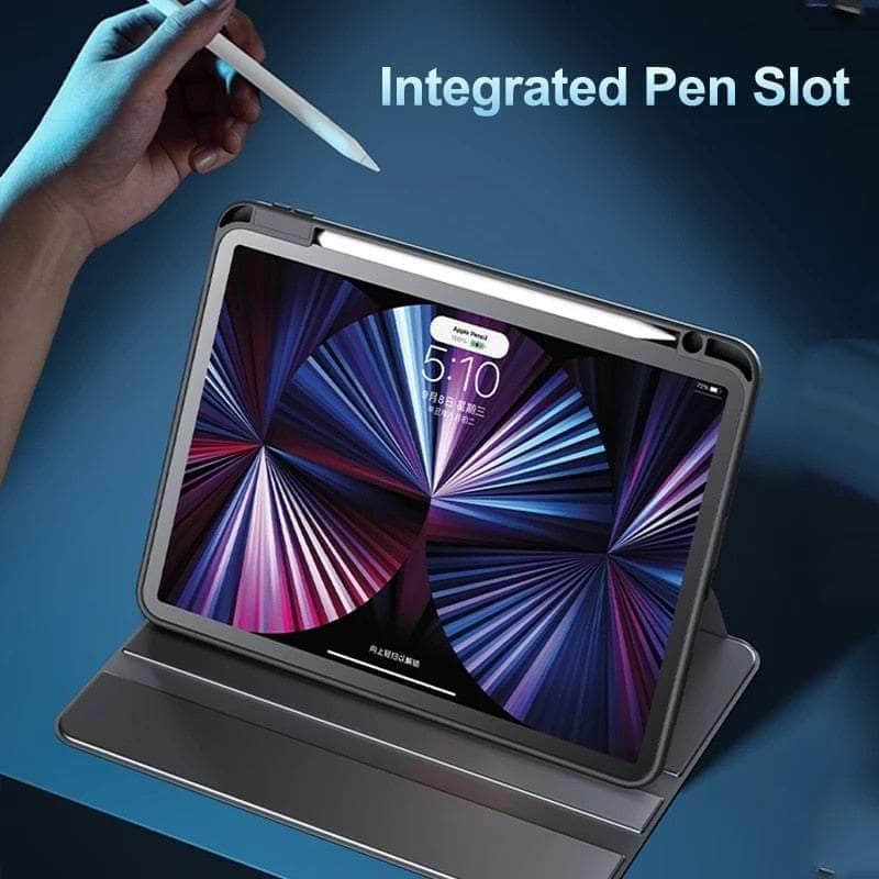 360 Rotating iPad Pro 12.9 2022 Case with Pencil Holder