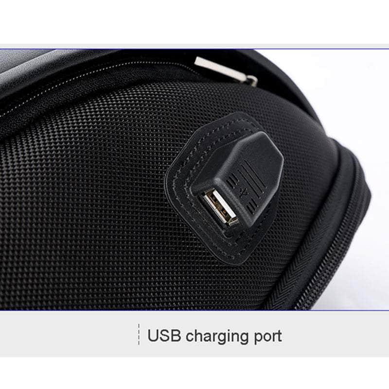 BOPAI Shell Shape Business Office Work USB Charge Shoulder Bag