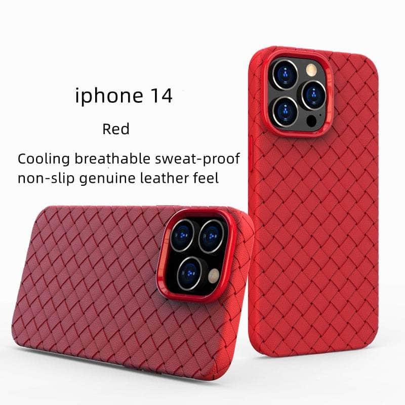 Casebuddy Red / For iPhone 14 Breathable iPhone 14 Mesh Case