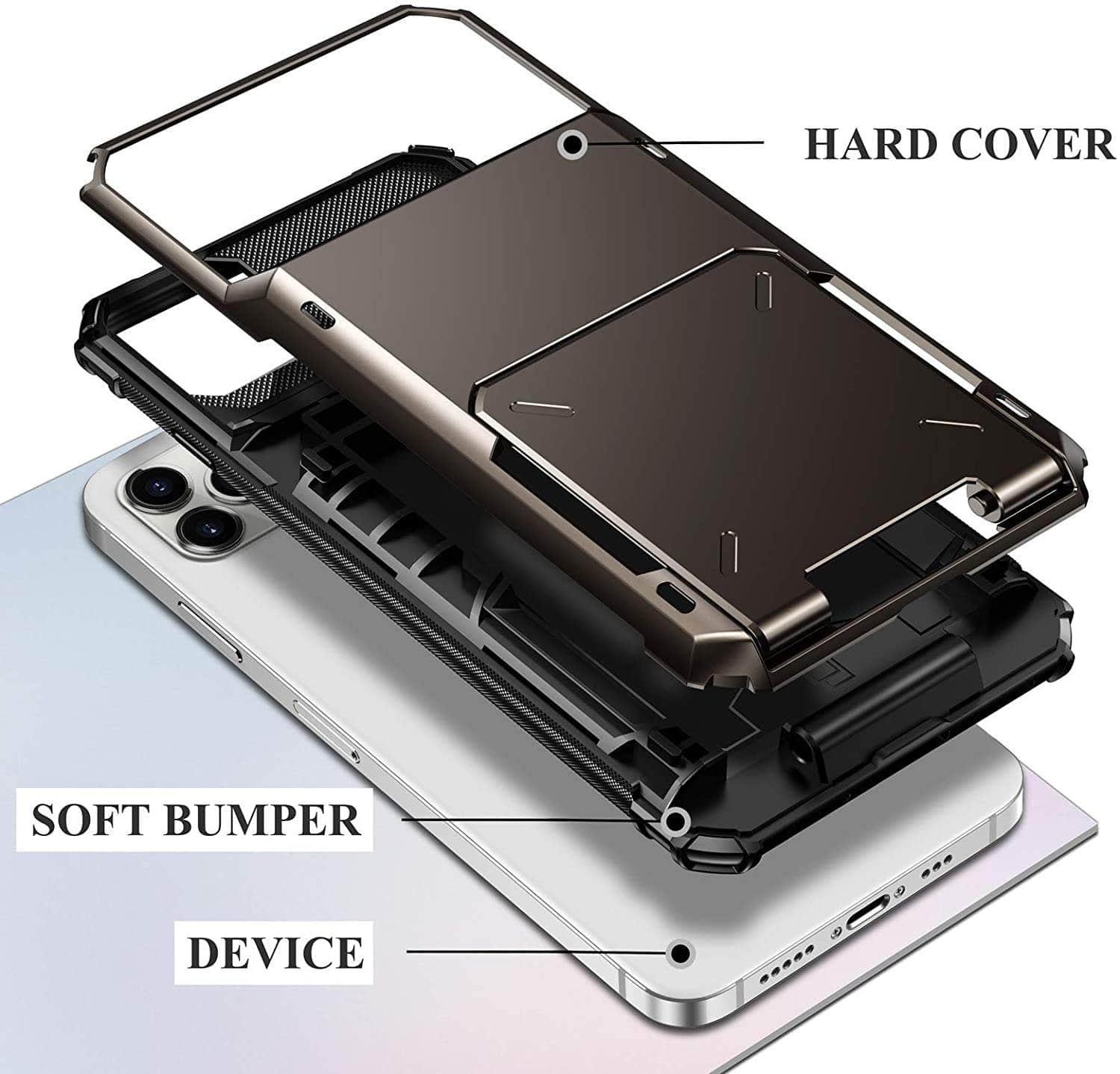 Card Slots Wallet iPhone 13 Armor Case