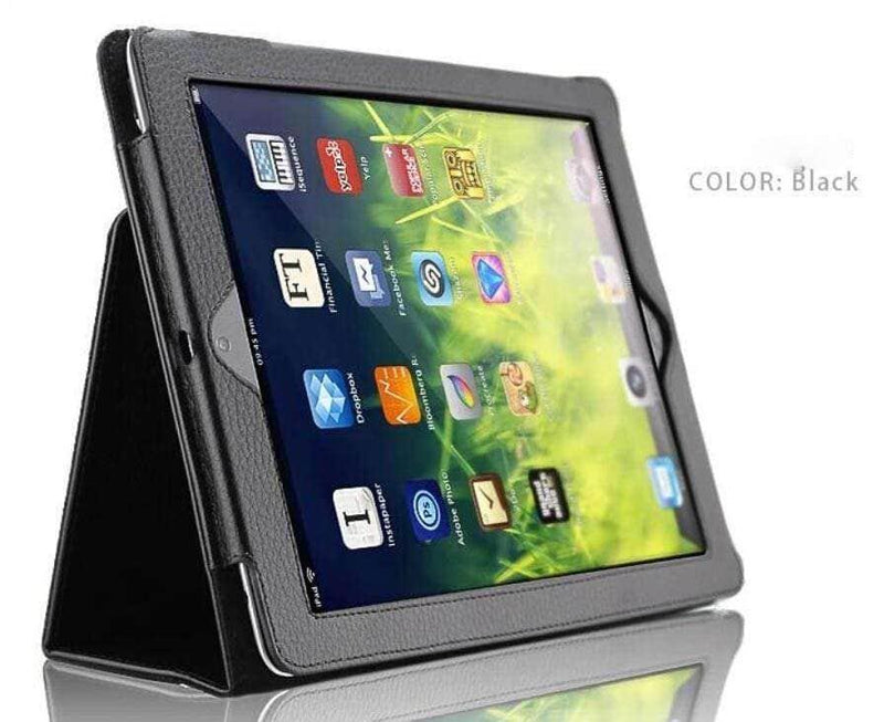 Case Buddy.com.au iPad 9.7 Case & Cover Black iPad 9.7 Leather Look Folio Case iPad 9.7 Leather Look Folio Case