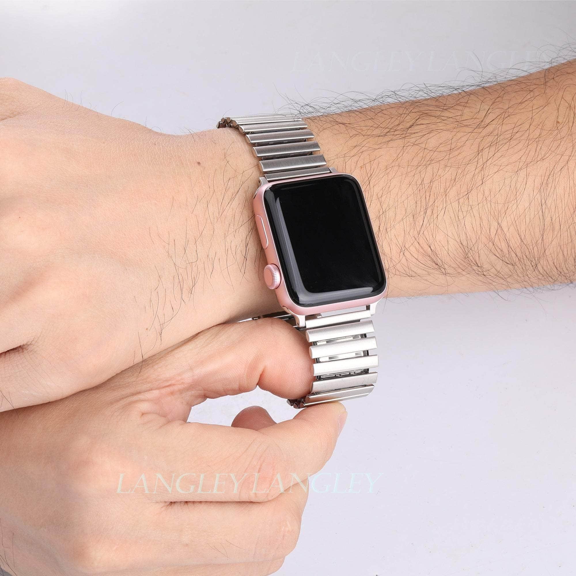 Casebuddy Elastic Stainless Steel Apple Watch Band