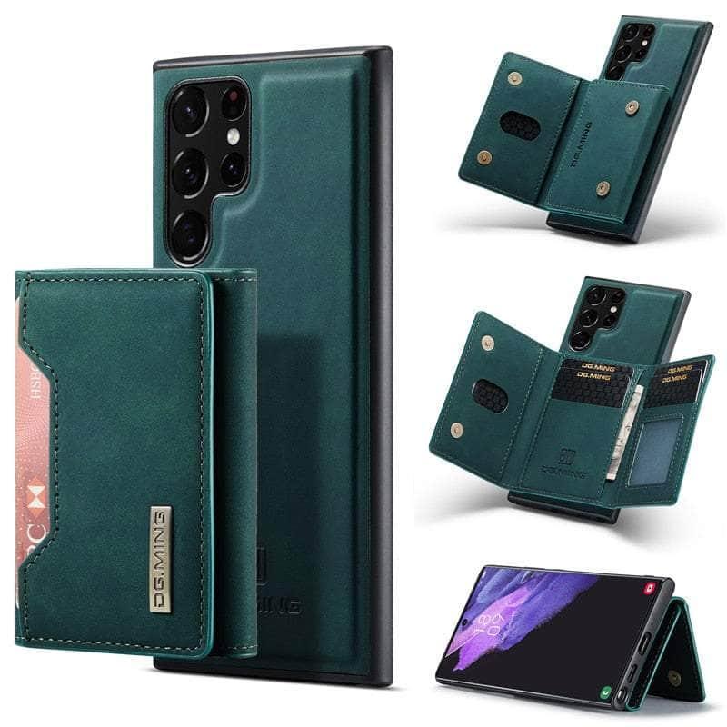 Casebuddy Green / Samsung S23 Galaxy S23 Retro Flip Leather Case