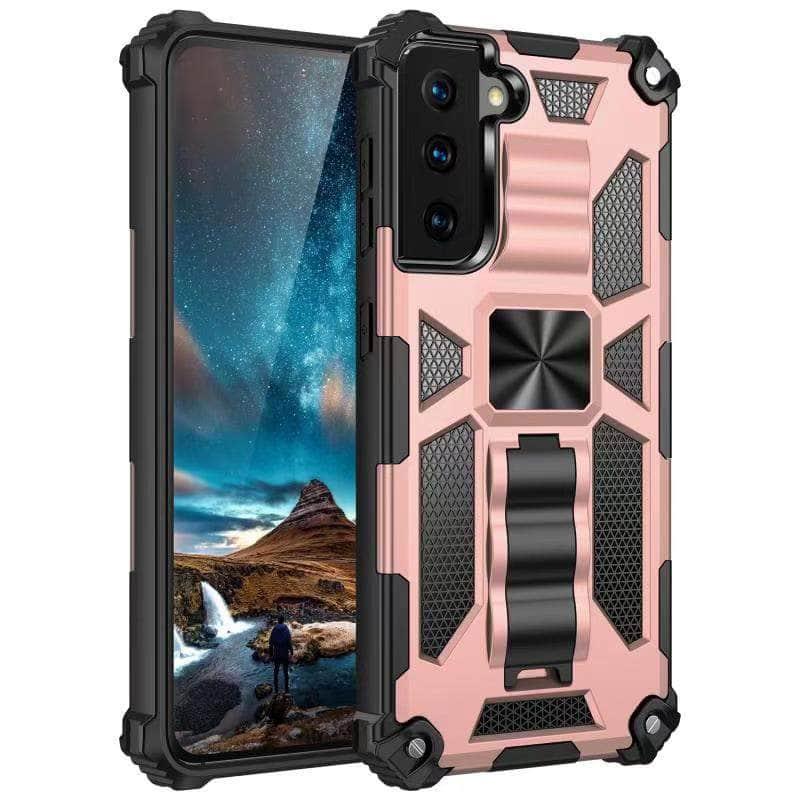 Casebuddy Pink / For Samsung S23Ultra Hidden Magnetic Kickstand Galaxy S23 Ultra Case