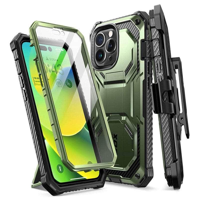 Casebuddy PC + TPU / Guldan I-BLASON iPhone 14 Pro Max Armorbox Full-Body Dual Layer Holster