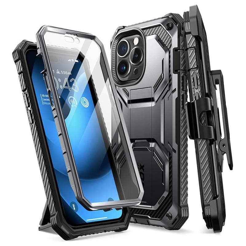 Casebuddy PC + TPU / Black I-BLASON iPhone 14 Pro Max Armorbox Full-Body Dual Layer Holster
