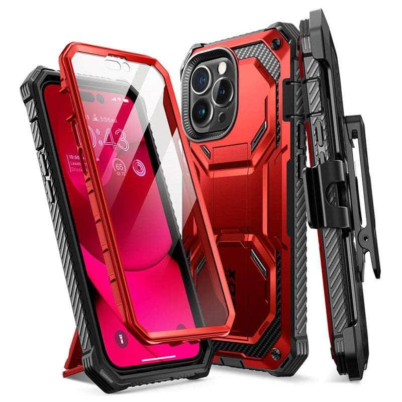 Casebuddy PC + TPU / Ruddy I-BLASON iPhone 14 Pro Max Armorbox Full-Body Dual Layer Holster