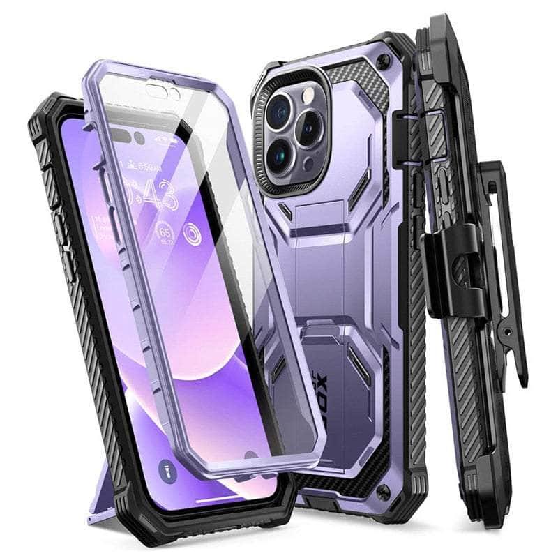 Casebuddy PC + TPU / Mauve I-BLASON iPhone 14 Pro Max Armorbox Full-Body Dual Layer Holster