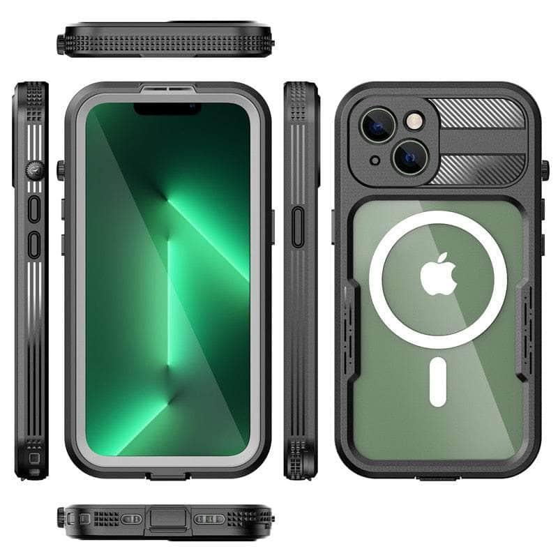 Casebuddy IP68 Waterproof iPhone 14 Diving Wireless Charging Case