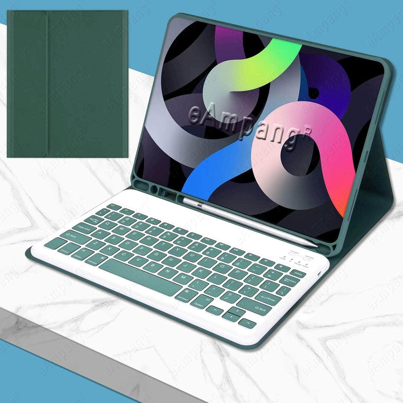Casebuddy Dark Green / iPad 10th 2022 iPad 10 Keyboard Case