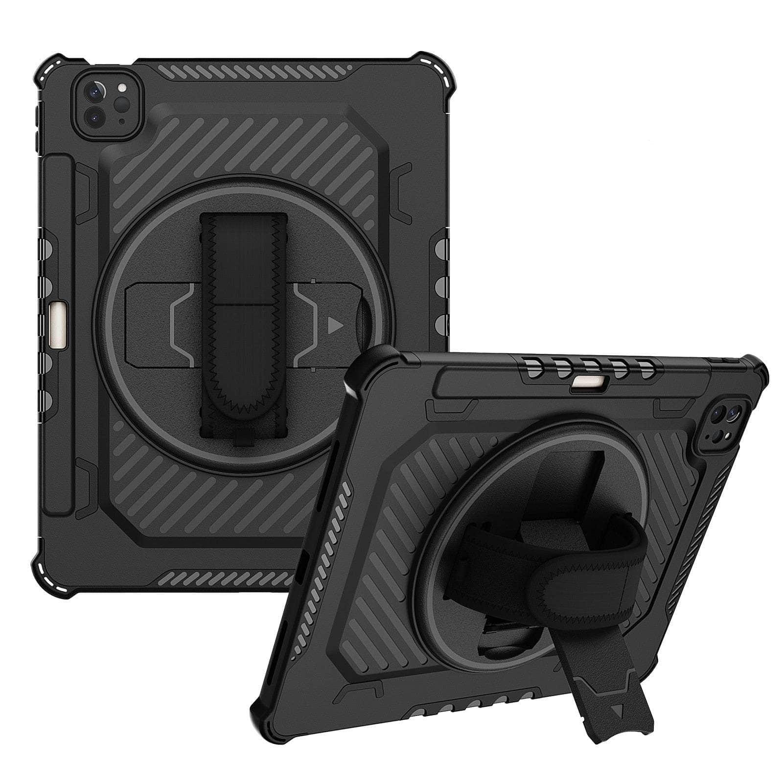Casebuddy black / iPad Air 5 10.9 2022 iPad Air 5 Full-Body Rugged Kickstand Cover