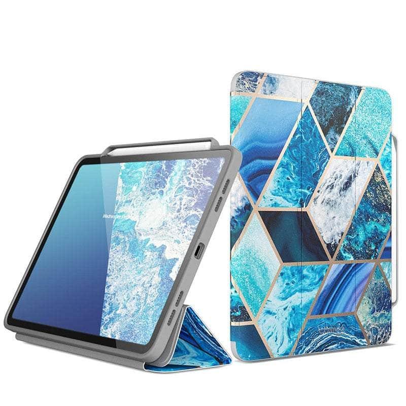 Casebuddy Blue iPad Pro 11 2022 i-Blason Cosmo Full-Body Trifold Stand