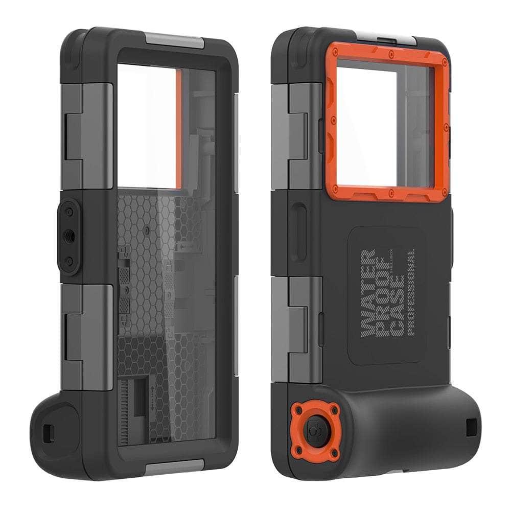 Casebuddy Black Orange / For iPhone 14 Pro iPhone 14 Pro Professional Diving Waterproof Case