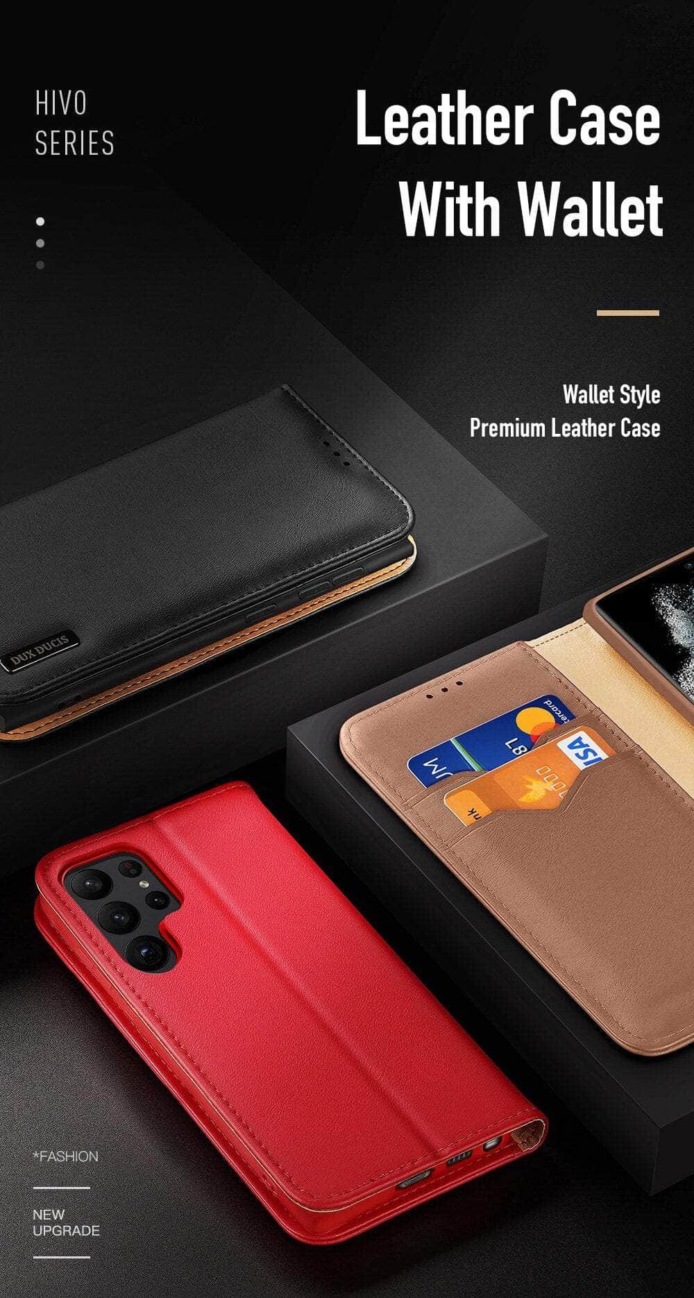 Casebuddy Real Genuine Galaxy S23 Ultra Leather Cases