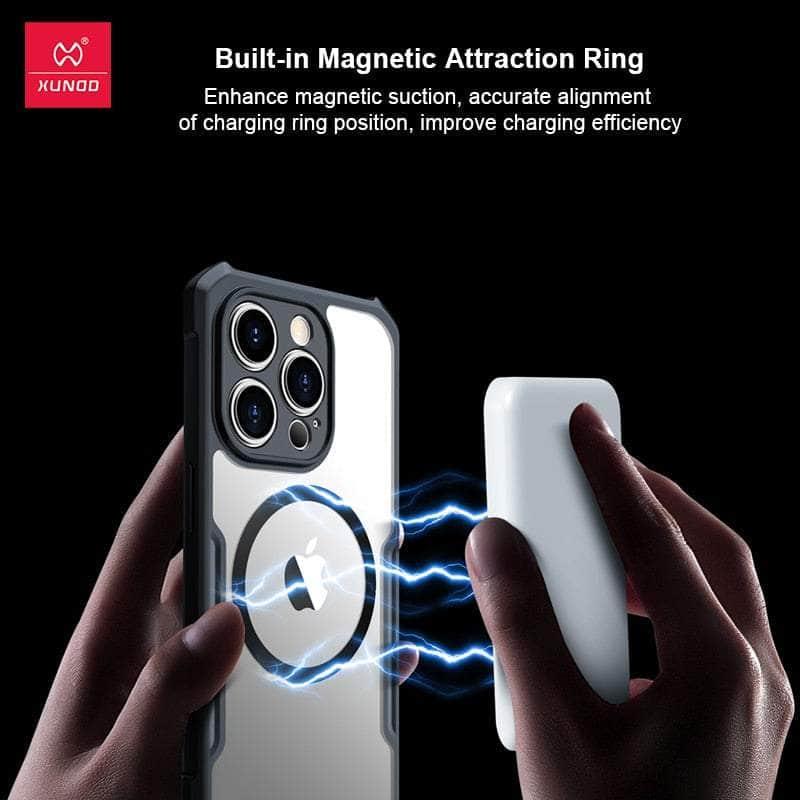 Casebuddy Black Clear / iPhone 14  Plus Xundd iPhone 14 Plus Magnetic Airbags Shockproof Shell