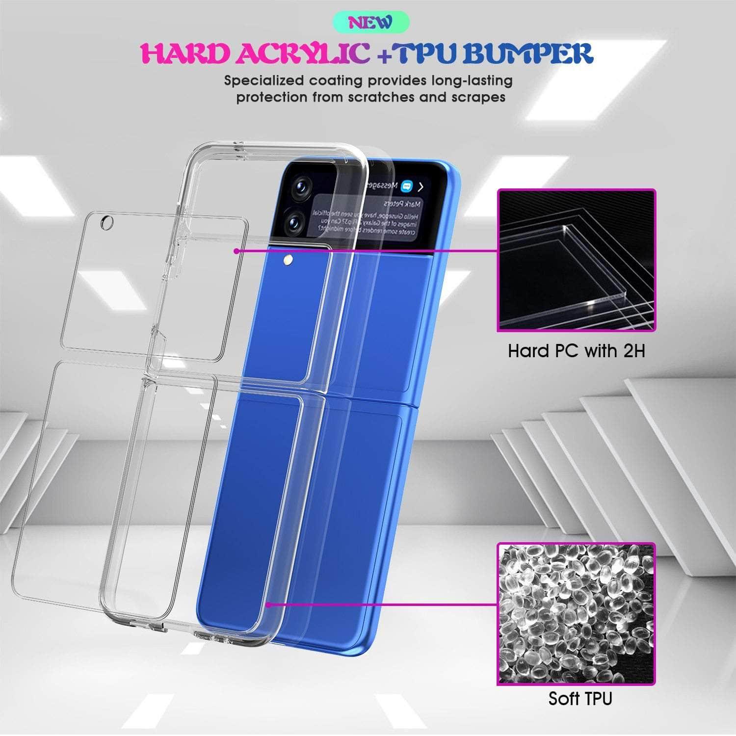 CaseBuddy Australia Casebuddy Clear Acrylic Galaxy Z Flip 3 5G Cover