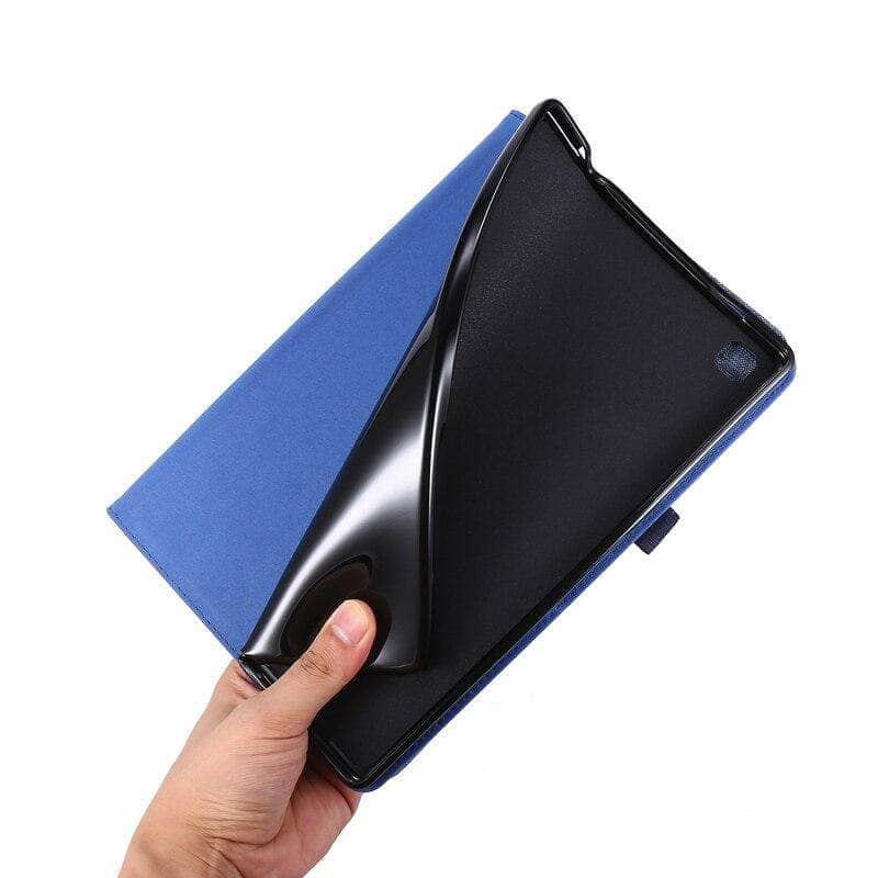 Cloth Pattern Book Style Galaxy Tab A7 10.4 T500 T505 Stand Cover Card Slots - CaseBuddy