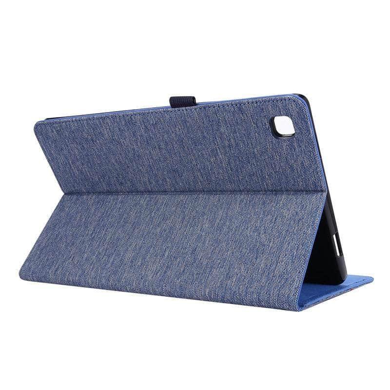 Cloth Pattern Book Style Galaxy Tab A7 10.4 T500 T505 Stand Cover Card Slots - CaseBuddy