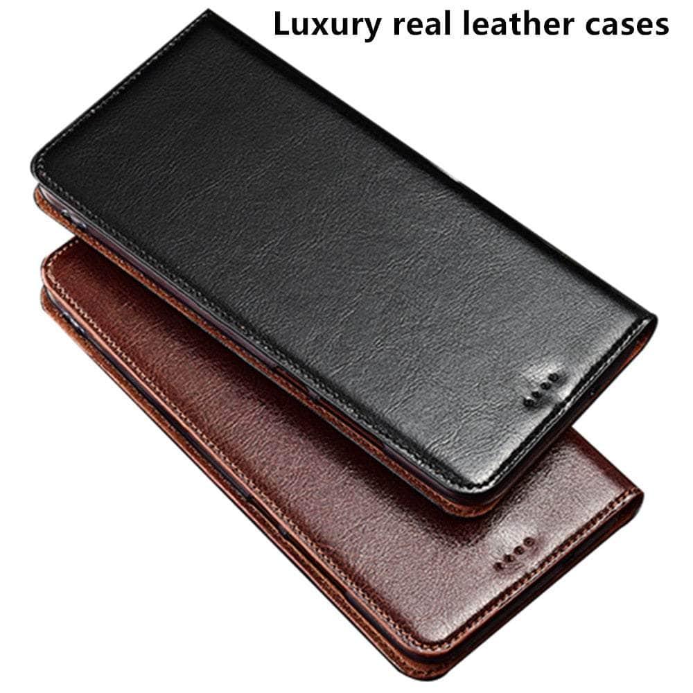 CaseBuddy Australia Casebuddy Crazy Horse Real Leather Magnetic S22 Plus Case