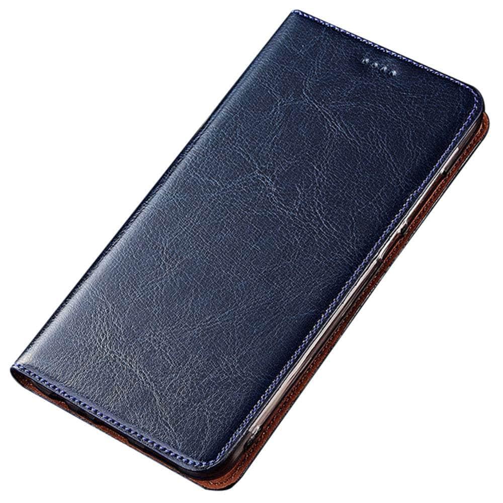 Casebuddy Blue / Google Pixel 6 Pro Crazy Horse Real Leather Pixel 6 Pro Case