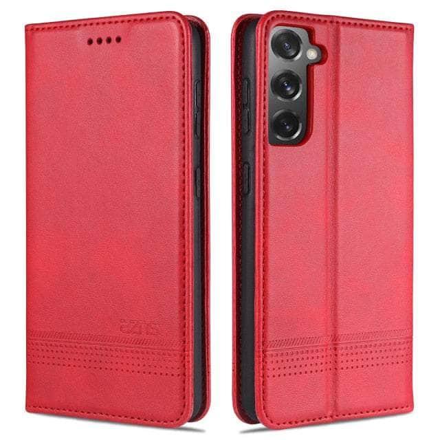 CaseBuddy Australia Casebuddy S22 / YZSCX Rose Red Deluxe Magnetic Heat Adsorption S22 Leather Case