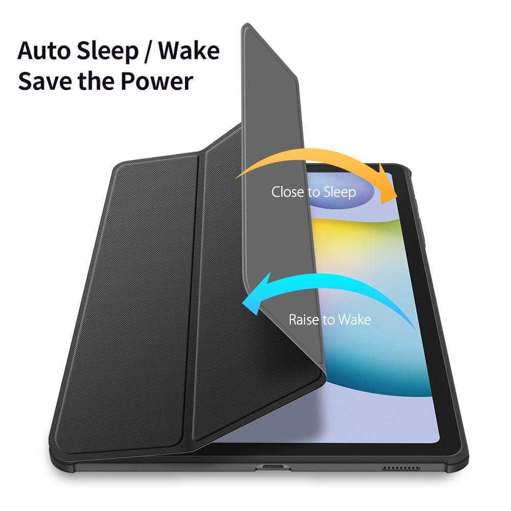 CaseBuddy Australia Casebuddy DUX DUCIS Galaxy Tab S8 Ultra X906 Leather Series Smart Sleep Wake Pencil Holder Case