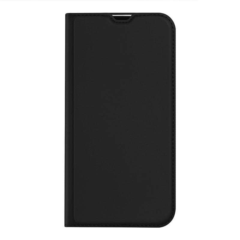 Casebuddy Black / For iPhone 14 DUX DUCIS iPhone 14 Magnetic Leather Flip Wallet Stand Cover
