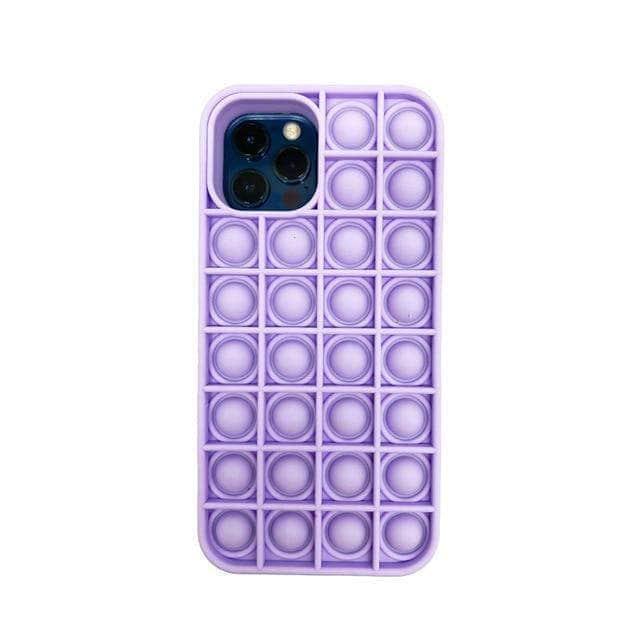 CaseBuddy Australia Casebuddy P purple 1 / iPhone 12ProMAX Fidget Toys Pop It IPhone Stress Relief Anxiety Silicone Case