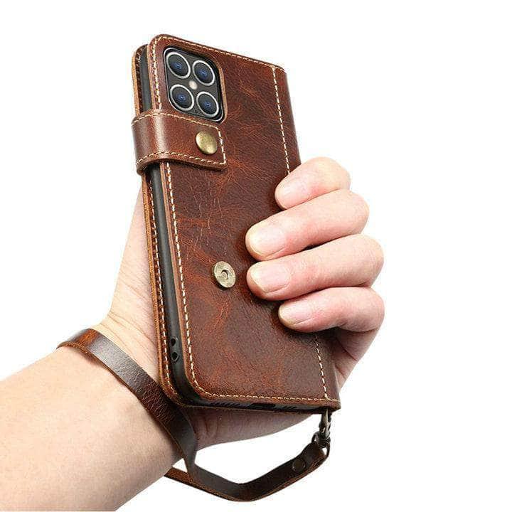 For Apple iPhone 12 2020 Leather Case iPhone Flip Cover Wallet - CaseBuddy