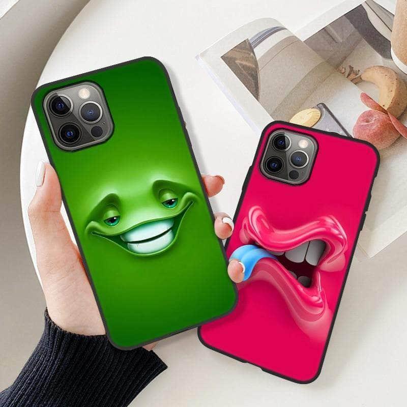 CaseBuddy Australia Casebuddy Funny Face iPhone 13 Mini Cover