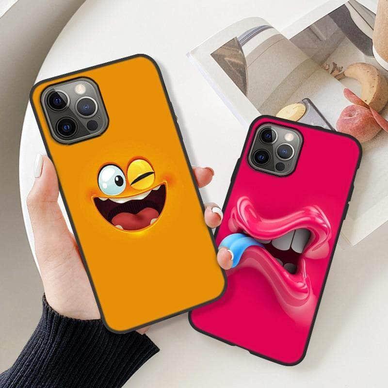 CaseBuddy Australia Casebuddy Funny Face iPhone 13 Mini Cover