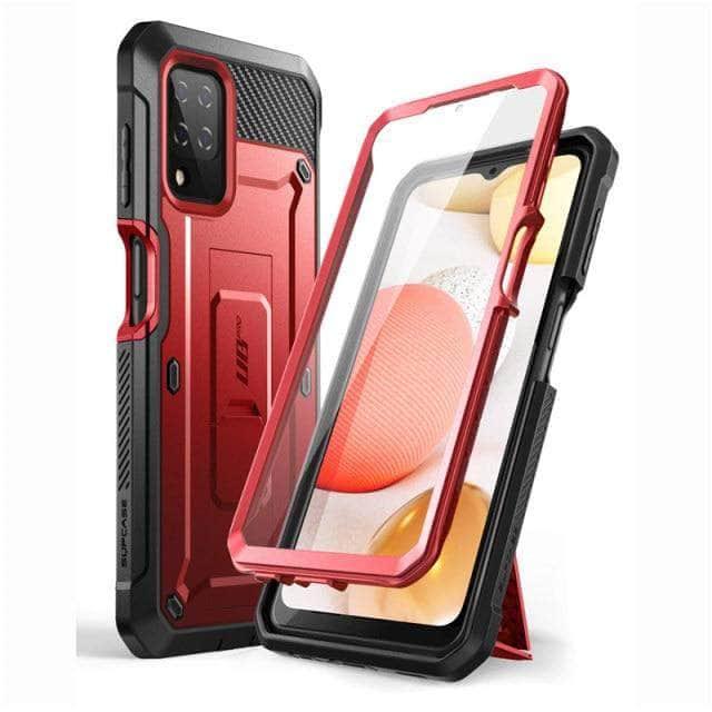 CaseBuddy Australia Casebuddy PC + TPU / Red Galaxy A12 SUPCASE UB Pro Full-Body Rugged Holster Built-in Screen Protector Case