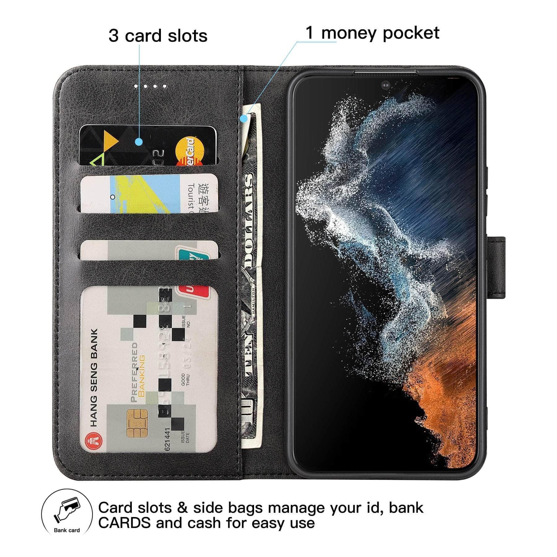 CaseBuddy Australia Casebuddy Galaxy S22 Plus Flip Case with Card Slot Kickstand