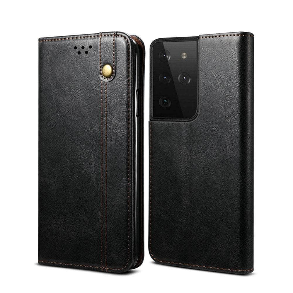 Casebuddy Galaxy S23 Leather Texture Magnet Book Cover