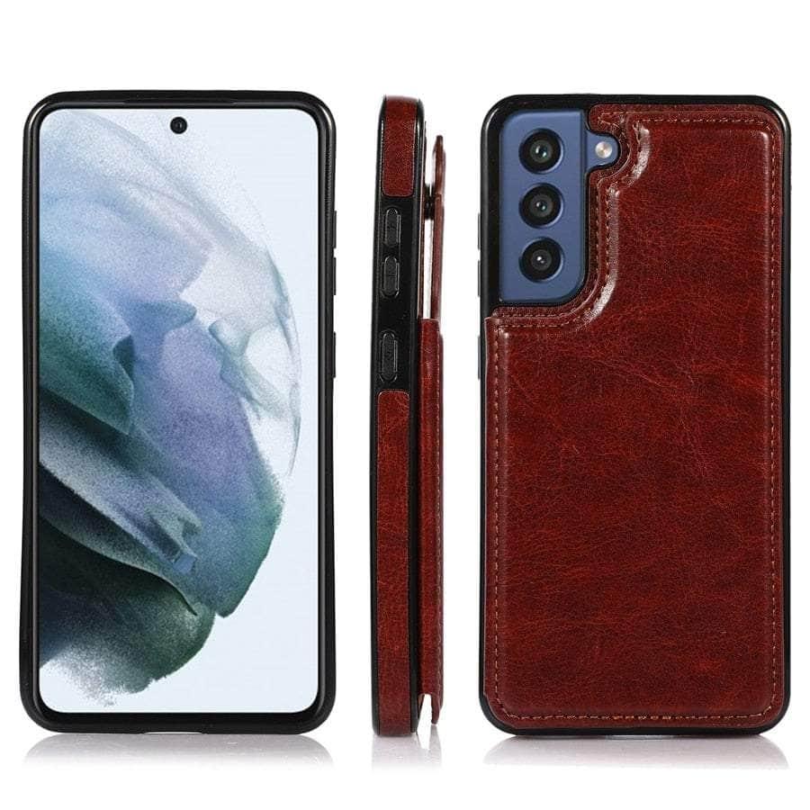 Casebuddy Galaxy S23 Luxury Slim Fit Wallet Leather Case