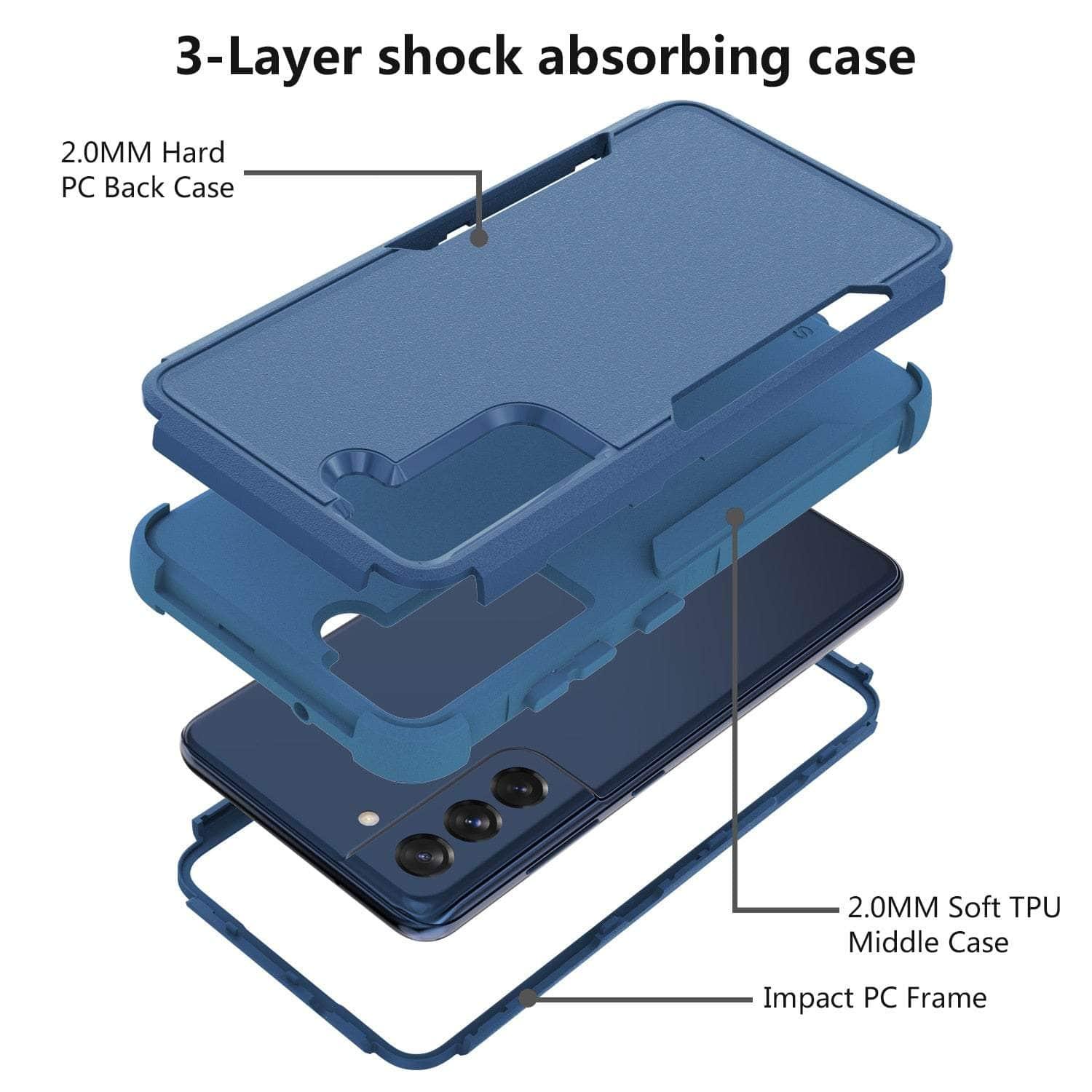 Casebuddy Galaxy S23 Plus Anti-Shock Protection Back Cover