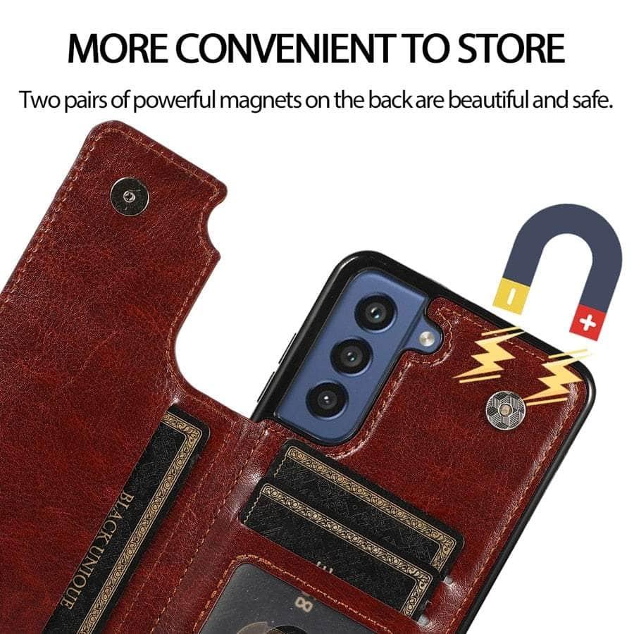 Casebuddy Galaxy S23 Plus Luxury Slim Fit Wallet Leather Case