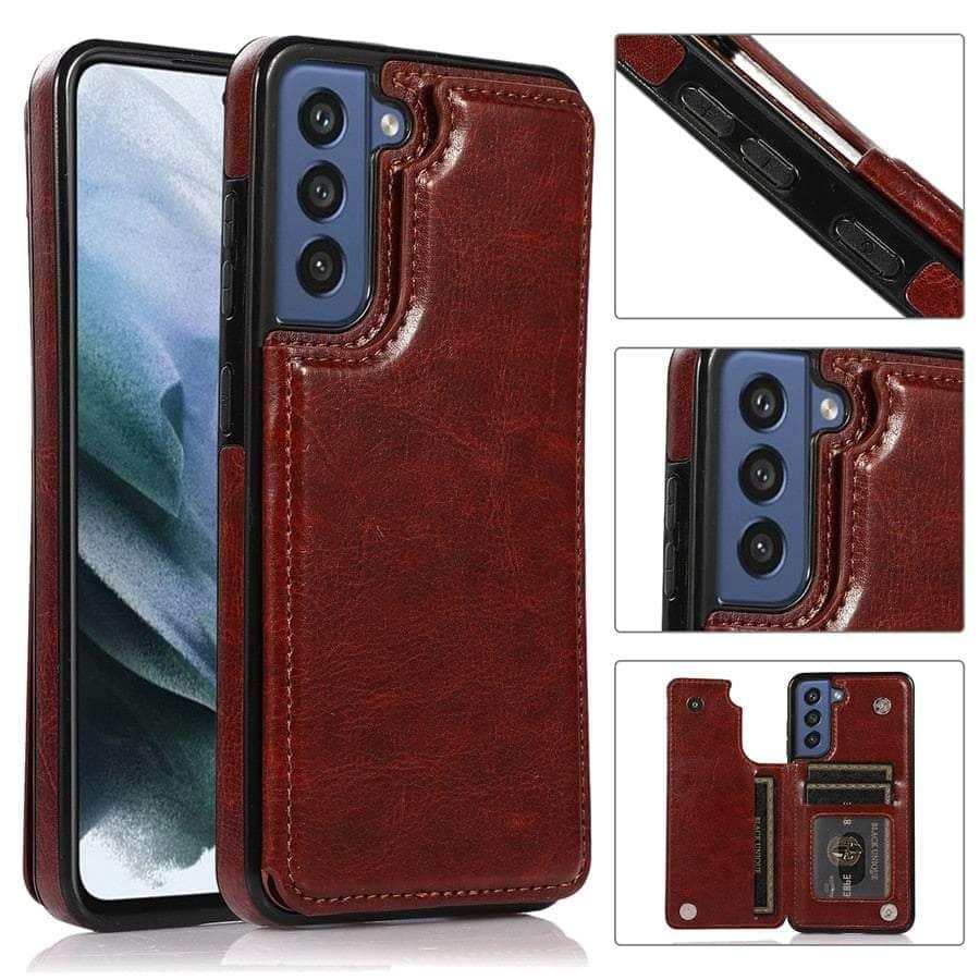 Casebuddy Galaxy S23 Plus Luxury Slim Fit Wallet Leather Case